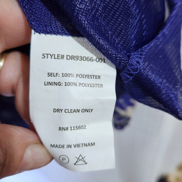 Women's Dress Size XS Long Sleeve V-Neck Faux Wrap Lined Dress - Picture 12 of 12